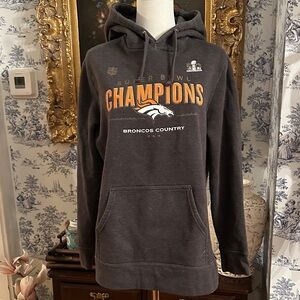 Super Bowl 50 DENVER BRONOS Hoodie Women’s Small or kids Large
